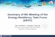Summary of 8th Meeting of the Energy Resiliency Task Force ... · Department of Energy Empowering the Filipino Summary of 8th Meeting of the Energy Resiliency Task Force (ERTF) DIR