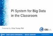 PI System for Big Data in the Classroom - OSIsoft · 2016-10-07 · Our Data Science Labs • Teaching labs shared at OSIsoft Users Conferences • Labs guide our customers to apply