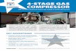 4-STAGE GAS COMPRESSOR - Cryostar · CRYOSTAR & For contacts and addresses Cryostar ... KEY ADVANTAGES Electric motor driven four-stage cryoge-nic/warm compressor, with variable diffusor