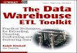 P1: FCH/SPH P2: FCH/SPH QC: FCH/SPH T1: FCH · WY046-FM WY046-Kimball-v4.cls August 18, 2004 13:42 The Data Warehouse ETL Toolkit Practical Techniques for Extracting, Cleaning, Conforming,