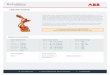 ABB IRB 6600ID Datasheet - RobotWorx · cable lifetime prediction. The electric motor, articulated ABB IRB 6600ID IRC5 has unique motion control to optimize the acceleration and retardation