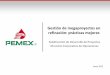 Gestión de megaproyectos en refinación: prácticas …Asegurar el desarrollo efectivo de los proyectos de Pemex dentro de un ambiente técnico, económico y normativo controlado
