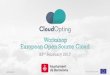Workshop European Open Source Cloud · 2017-03-14 · INDUSTRY CLOUD LANDSCAPE 2015 AGRICULTURE A9nSync FINTECH 61 nornis TRANSPORTATION HOSPITALITY buuteeq innRead EDUCATION emergence