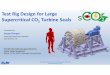 Rig Design for Large Supercritical CO2 Turbine Sealssco2symposium.com/papers2018/turbomachinery/054_Pres.pdfBidkar et al., 2016, “Conceptual Designs of 50 MW e and 450 MW e Supercritical