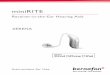 miniRITE · 2017-05-30 · The hearing aid is intended to amplify and transmit sound to the ear and thereby compensate for impaired hearing within mild to moderate to profound hearing