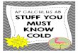 AP CALCULUS AB STUFF YOU MUST KNOW COLDpchscalculus.weebly.com/uploads/8/1/8/4/81840438/ap...Thanks for downloading my products! As you prepare your students for the AP Calculus AB