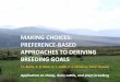 MAKING CHOICES: PREFERENCE BASED APPROACHES TO … Byrne_PPT.pdf · MAKING CHOICES: PREFERENCE‐BASED APPROACHES TO DERIVING BREEDING GOALS Application to sheep, dairy cattle, and