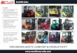 Forklift Cabs - machinery-cabs.com Benefits Cabs can be mounted on your stock or existing forklift Fast delivery and easy assembly Increases safety for driver by providing a comfortable