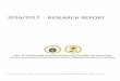 2016/2017 Research Report...P O Box 5562 Rivonia 2128 TEL FAX011 234 3400/1 011 234 3402 E-MAIL oliesade@worldonline.co.za WEB RESEARCH REPORT 2016/2017 7R 2016/2017 RESEARCH REPORT: