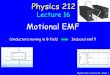 Motional EMF - University Of IllinoisPhysics 212 Lecture 3 Music Who is the Artist? A) Gram Parsons B) Tom Waits C) Elvis Costello D) Townes Van Zandt E) John Prine Why? Theme of the