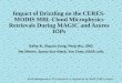 Impact of Drizzling on the CERES- MODIS MBL Cloud Microphysics Retrievals During MAGIC ... · 2014-04-24 · Impact of Drizzling on the CERES-MODIS MBL Cloud Microphysics Retrievals
