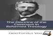 The Doctrine of the Covenant in Reformed Theology...by Geerhardus Vos At present there is general agreement that the doctrine of the covenants is a peculiarly Reformed doctrine. It
