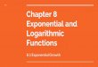 Chapter 8 Exponential and Logarithmic 8.1 …ghcdsalgebra2.weebly.com/uploads/4/0/1/9/40191627/...COMPOUND INTEREST Exponential growth functions are used in real-life situations involvmg