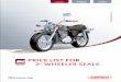 New File - Price List - 3-7-2019 · 2019-03-07  · the expert for the automotive aftermarket passion pro model (110cc) cbz xtreme, hunk (150cc) super splendor, glamour (125cc) kick