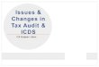 Issues & Changes in Tax Audit & ICDS · 18 onwards [Section 145 (2) of the Income Tax Act, 1961 ] Applicable for computation of income under head "Profits and Gains of business/profession"