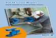 ROSTA Screen Mounts...Mass of the empty channel and drive m 0 680 kg Products on the channel 200 kg of which approx. 50% coupling* 100 kg Total vibrating mass* m 780 kg Mass distribution:
