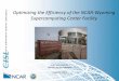Optimizing the Efficiency of the NCAR-Wyoming Supercomputing Center Facility · PDF file 2020-01-07 · Optimizing the Efficiency of the NCAR-Wyoming Supercomputing Center Facility