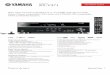Yamaha - AV Receiver RX-V371 NEW PRODUCT …• Bluetooth (A2DP) compatibility with optional Yamaha Bluetooth® Wireless Audio Receiver YBA-10 • Front panel mini jack input for connecting