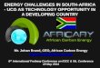 ENERGY CHALLENGES IN SOUTH-AFRICA - UCG AS … Plenary Johan Brand.pdfCoal gasification is an old concept UCG has a long history… Coal gasification was used more than 150 years ago