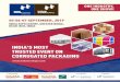 INDIA’S MOST TRUSTED EVENT ON CORRUGATED ......05-06-07 SEPTEMBER, 2019 INDIA EXPO CENTRE, GREATER NOIDA, DELHI-NCR, INDIA ONE INDUSTRY, ONE SHOW! INDIA’S MOST TRUSTED EVENT ON