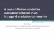 A cross-diffusion model for avoidance behavior in …...A cross-diffusion model for avoidance behavior in an intraguild predation community Dan Ryan National Institute for Mathematical