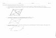 Geometry Spring Semester Exam Review · Plot each point D on a coordinate grid and draw the parallelogram. The fact that the diagonals of a kite are perpendicular suggests a way to