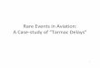 Rare Events in A Case study of “Tarmac Delays” · PDF file A Case‐study of “Tarmac Delays” ... History • 1999: Northwest Airlines stranded passengers on tarmac at Detroit