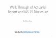 Walk Through of Actuarial Report and IAS 19 Disclosure · Report and IAS 19 Disclosure By Rahim Feroz 1. Flow of the Presentation 1. Assumptions used in the valuation 2. Primary disclosures