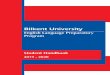 Bilkent Universityprep.bilkent.edu.tr/data/kilavuzlar/2019-2020-student-handbook.pdf · 1 Welcome to Bilkent University English Language Preparatory Program . This handbook has been