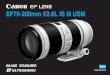 EF70-200mm f/2.8L IS III USMgdlp01.c-wss.com/gds/3/0300031113/01/ef70-200f28lisiiiusm-im-en.pdf · Do the same when taking the lens from a warm ... To use only manual focusing (MF),