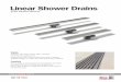 Linear Shower Drains - Amazon S3 · 2017-09-27 · Linear Shower Drains For Tile-Floor Showers Stylish Showers with linear drains offer a unique, contemporary appearance. Enhance