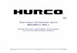 GETTING STARTED WINMAX MILL - Hurco...ii - Getting Started with WinMax Mill 704-0116-110 Getting Started with WinMax Mill The information in this document is subject to change without