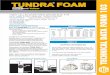 TUNDRA FOAM - API Foam.pdfCommon Applications of Tundra Foam Packaging Glazing Tundra Foam Tundra Tundra Foam Glass Sealant Sealant Sealant Expansion Joints TUNDRA FOAM® Black and