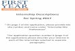 Internship Descriptions for Spring 2017 - New Paltz · Internship Descriptions for Spring 2017 ... Job title: Marketing Intern - Office of Communication & Marketing Internship Project