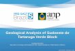 Geological Analysis of Sudoeste de Tartaruga Verde Block · 2018-08-15 · Geological Analysis of Sudoeste de Tartaruga Verde Block Rodrigo Morelatto Specialist in Geology and Geophysics