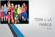 TEMA 2: LA FAMILIA - Somerset Academy 1 - T... · DESCRIPTIONS: MAKEA FOLDABLE • Make a foldable describing yourself using the adjectives you already know from the previous unit