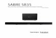 SABRE SB35 · 2018-07-10 · Introduction 3 SB35 Introduction thank you for purchasing the Harman Kardon® SABRE SB35 soundbar with which you are about to begin many years of listening