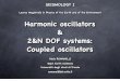Harmonic oscillators 2&N DOF systems: Coupled oscillators · In SHM the total energy (E) of a system is constant but the kinetic energy (K) and the potential energy (U) vary wrt