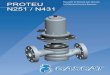PROTEUSelf Operated Pressure Regulator N251 / N431 · the version with brass body material of new series of pressure regulator Proteu N has less distance between faces, allowing compact