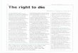 64 The right to die - UNAM · The right to die Verónica Vázquez García * The Sue Rodríguez case On September 30, 1993, Canada's Supreme Court denied Sue Rodríguez the right to