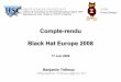 Compte-rendu Black Hat Europe 2008 - OSSIR(Deviant Ollam - Open Organization of Lockpickers) Présentation sur le « Lockpicking » Description des différents types de serrures Analyse