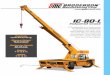 Options Main Features IC-80-LThe IC-80 is the most popular compact pick and carry crane in the industry. BMC_ic803l-ts_2_20 CONSULT THE IC-80 ENGINEERING SPEC FOR ADDITIONAL INFORMATION