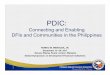 Connecting and Enabling DFIs and Communities in the Philippinespubdocs.worldbank.org/en/276791507657691366/pdf/S10... · 1 PDIC: Connecting and Enabling DFIs and Communities in the