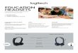 2877 - Headset Education Brochure A4 FY18 · By labelling each kid’s name on the box, it tidies the classroom up. WARRANTY 2-year Limited hardware warranty. Cleanable & Replaceable