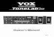 ToneLab SE Owner's manual - Korg · Korg dealer or the store where the equipment was purchased. THE FCC REGULATION WARNING (for U.S.A.) This equipment has been tested and found to