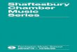 Shaftesbury Chamber Music Series · 2019-10-15 · 29/09/19 5pm £20 per ticket Albion Quartet • Shostakovich String Quartet No. 3 in F major, opus 73 • Beethoven String Quartet