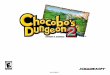 Chocobo's Dungeon 2 - Sony Playstation - Manual ......Before embarking on the adventure, it is helpful to learn more about the dungeons and the Village that Chocobo and friends will