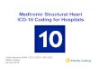 Medtronic Structural Heart ICD-10 Coding for Hospitals · ICD-10 went into effect October 1, 2015. ICD-10-CM for diagnosis codes and ICD-10-PCS for procedure codes go into effect