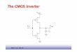 The CMOS Inverter · ESD II A.A. 05/06ESD II A.A. 09/10 CMOS Properties-At every point in time (except during the switching transients) each gate output is connected to either VDD