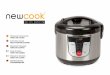 Mode d’emploi Robot de cuisine - Newlux...7 1. Robot Newcook Silver cocina de todas las maneras posibles consiguiendo los sabores y texturas más tradicionales, para ello incorpora